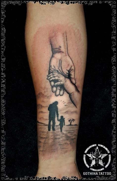 father and daughter tattoo